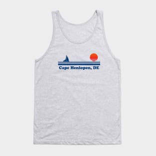 Cape Henlopen, DE - Sailboat Sunrise Tank Top